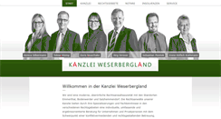 Desktop Screenshot of kanzlei-weserbergland.de